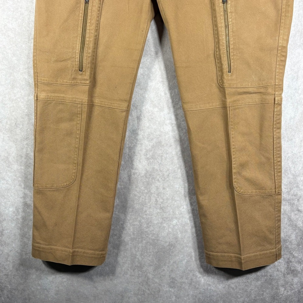 Vintage DKNY City Pants Womens Size 10 Brown Straight Utility Zipper Grunge Y2K - Picture 3 of 13